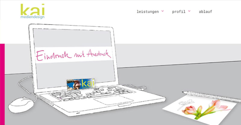 Screenshot Webdesign von kai Mediendesign Berlin