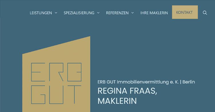 Immobilienmakler Website Referenz